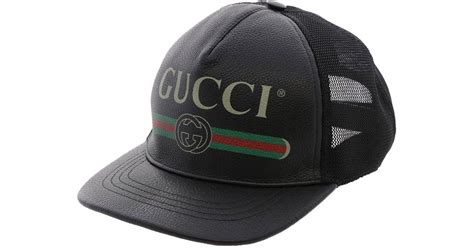 mens black gucci hat|gucci fitted cap.